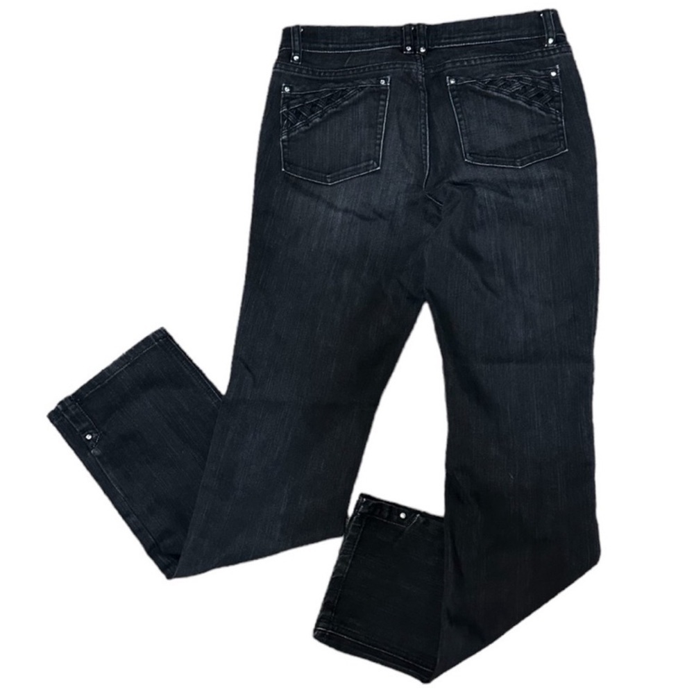 WHBM Black Noir Denim Jeans Size 6